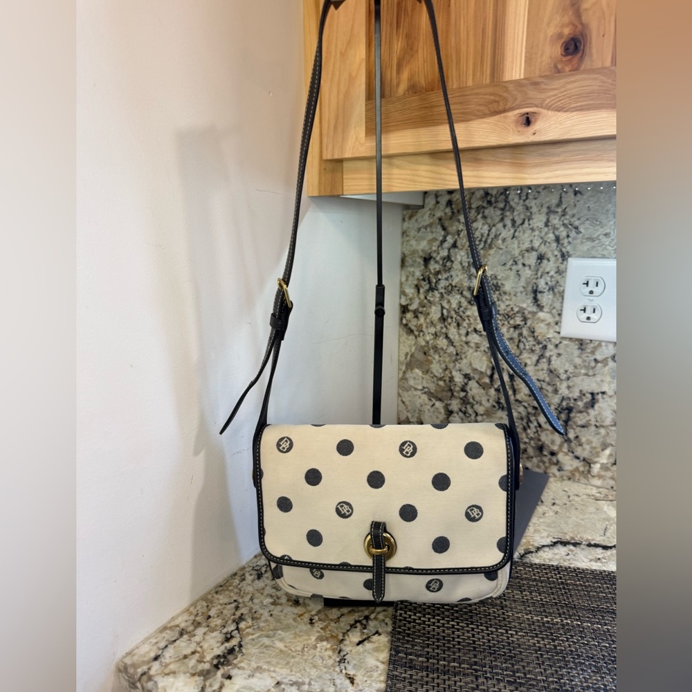 EUC Vintage Dooney & Bourke
Monogram Polka Dot Made in
USA Polka Dot Crossbody - Picture 5 of 16